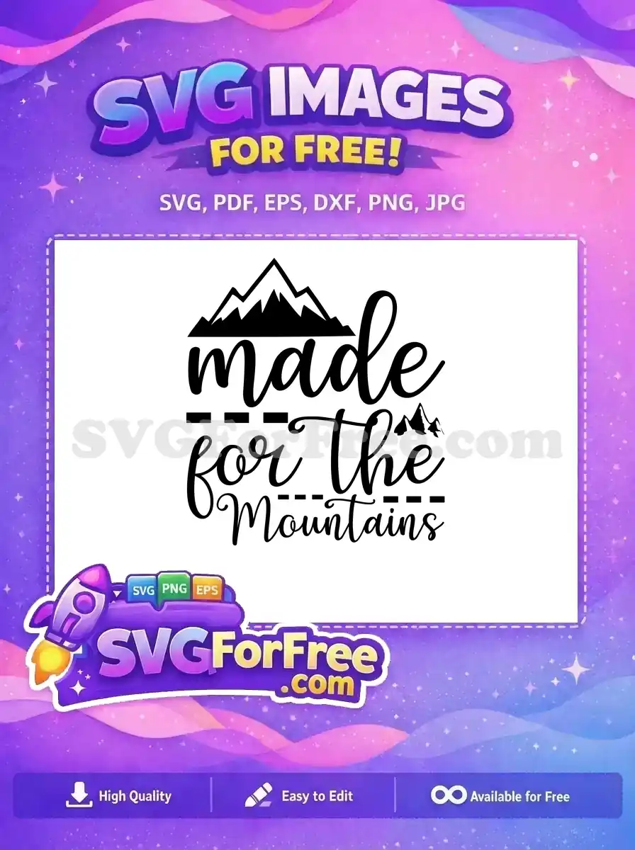 Free Adventure Awaits Free Mountains Landscape Hiking Free SVG