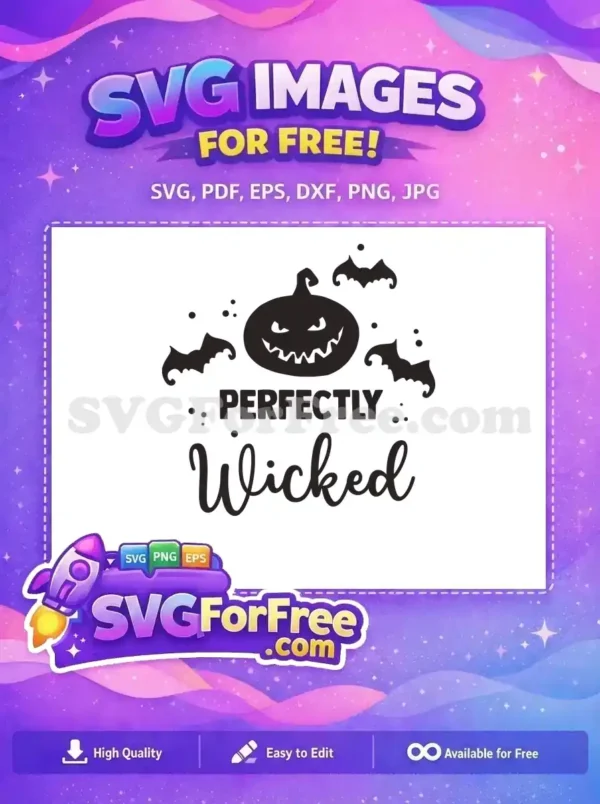 Free Pumpkin Bats Free Perfectly Wicked Hocus Pocus Free SVG