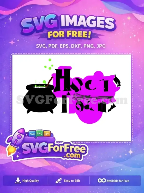 Free Potion Bubbles Free Broomstick Silhouette Hocus Pocus Free SVG