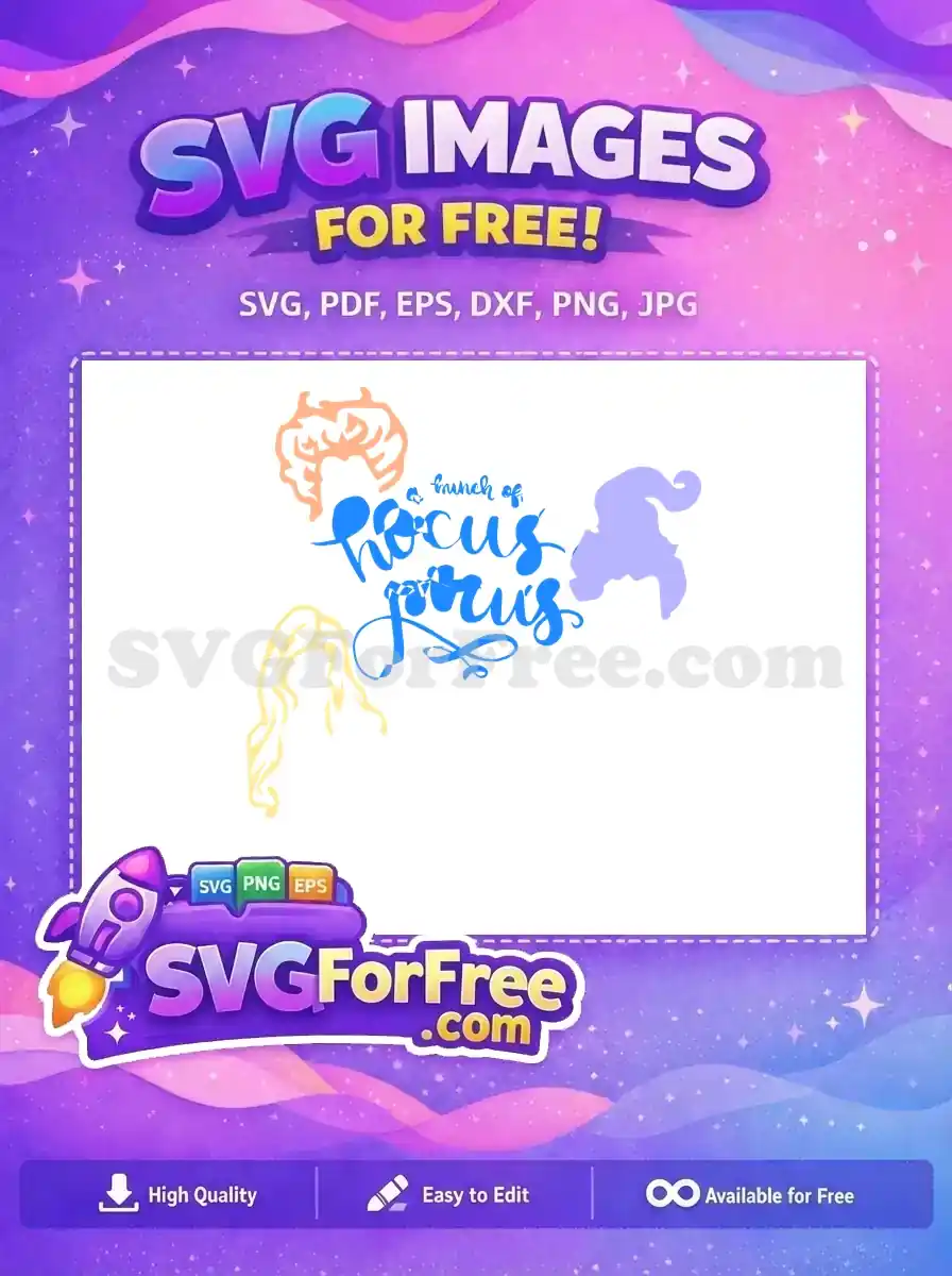 Free Sanderson Sisters Hair Free Hocus Pocus Movie Free SVG