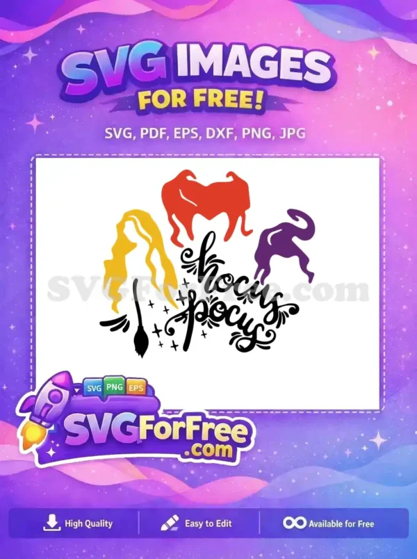 Free Sisters Silhouettes Free Sanderson Sisters Hocus Pocus Free SVG
