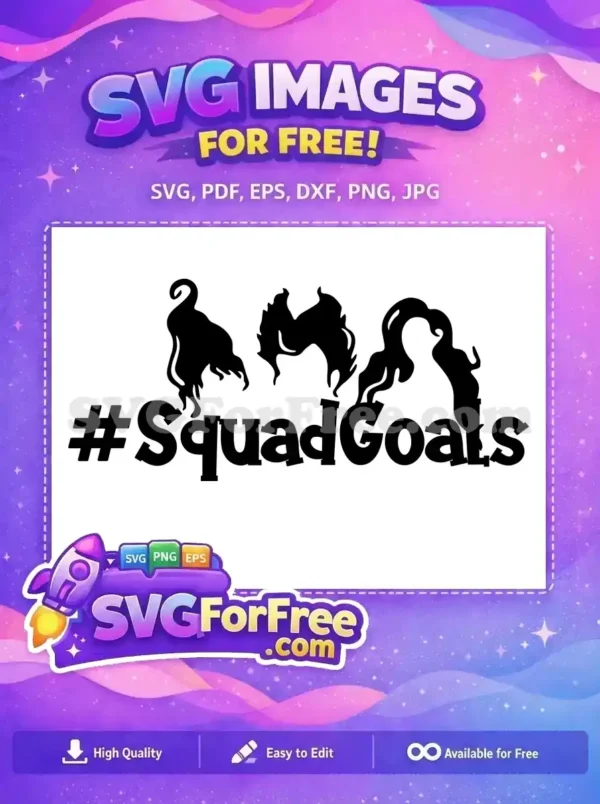 Free Sanderson Sisters Hair Free Squad Goals Hocus Pocus Free SVG 2