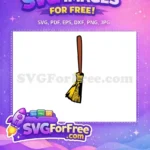 Free Yellow Bristles Free Wooden Handle Hocus Pocus Free SVG - Instant Download