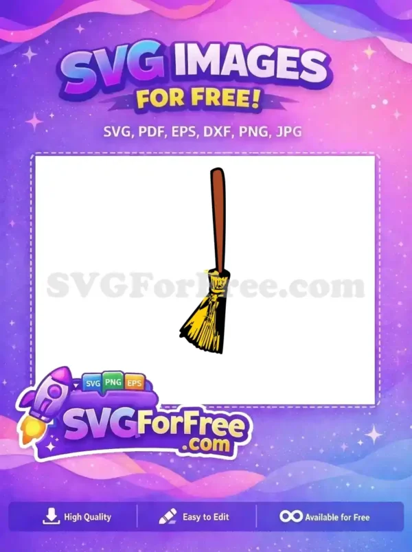 Free Yellow Bristles Free Wooden Handle Hocus Pocus Free SVG