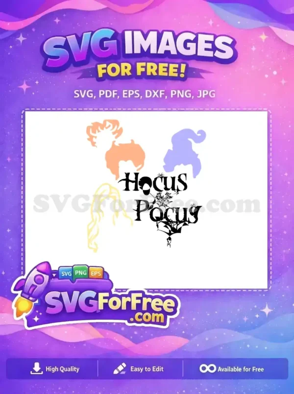 Free Sanderson Sisters Hair Free Spiderweb Hocus Pocus Free SVG 1