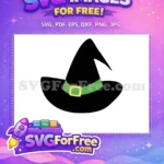 Free Witch Hat Free Green Belt Hocus Pocus Free SVG - Instant Download