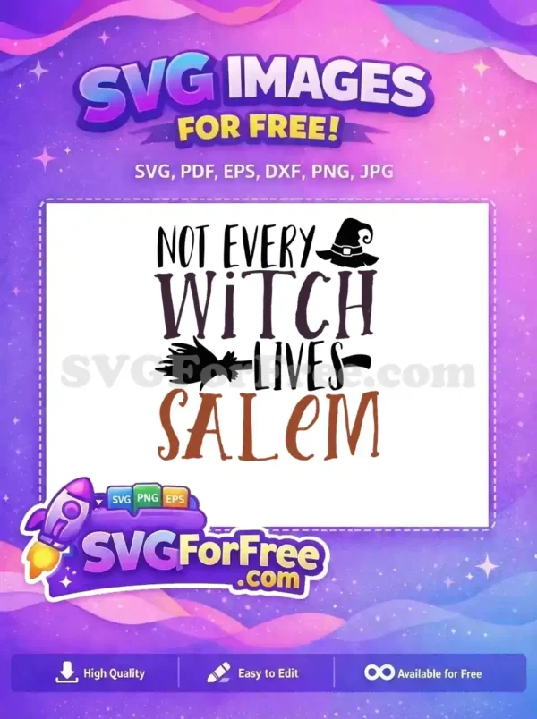 Free Witch Hat Free Broom Silhouette Hocus Pocus Free SVG