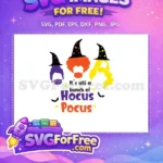 Free Sisters Silhouettes Free Colorful Stars Hocus Pocus Free SVG - Instant Download