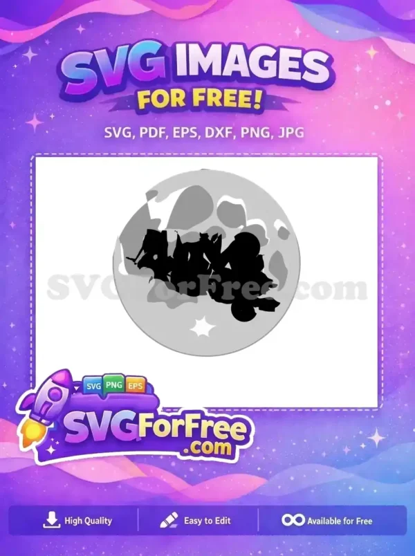 Free Sanderson Sisters Silhouette Free Full Moon Hocus Pocus Free SVG