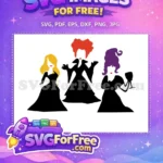 Free Sanderson Sisters Free Silhouette Group Hocus Pocus Free SVG - Instant Download