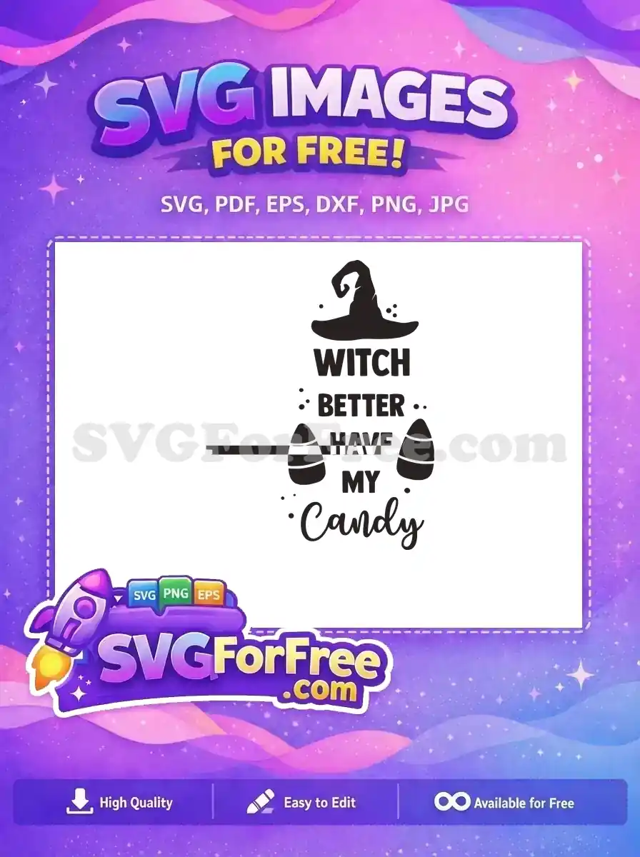 Free Witch Hat Free Candy Corn Hocus Pocus Free SVG