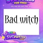 Free Bad Witch Font Free Dark Letters Hocus Pocus Free SVG - Instant Download