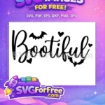 Free Bat Accent Free Heart Detail Bootiful Hocus Pocus Free SVG - Instant Download