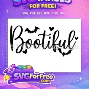 Free Bat Accent Free Heart Detail Bootiful Hocus Pocus Free SVG