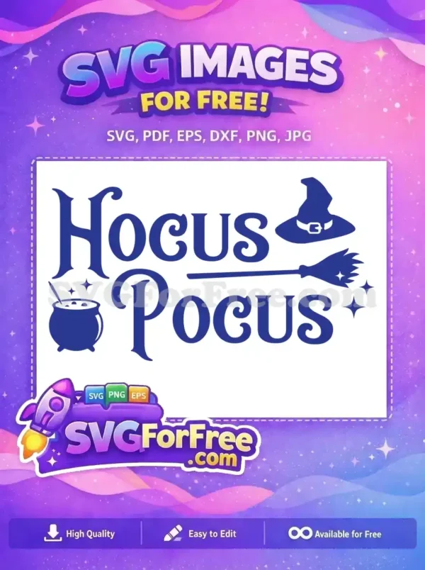 Free Witch Hat Free Cauldron Hocus Pocus Free SVG