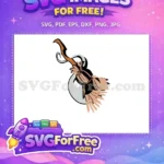 Free Brown Bristle Broom Free Hocus Pocus Disney Free SVG - Instant Download