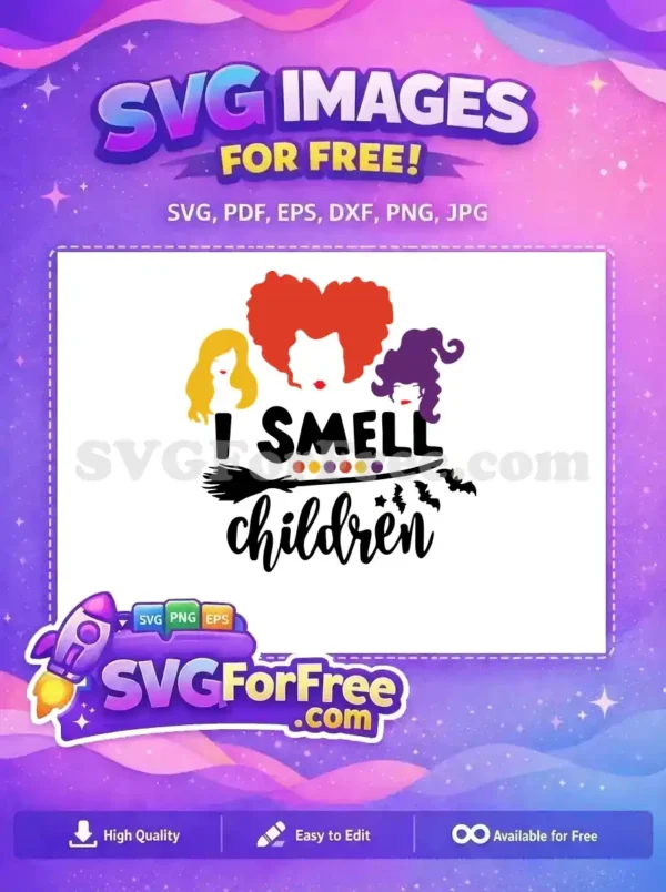 Free Sanderson Sisters Free Silhouette Broom Hocus Pocus Free SVG 1