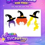 Free Purple Orange Yellow Hair Free Hocus Pocus Free SVG - Instant Download