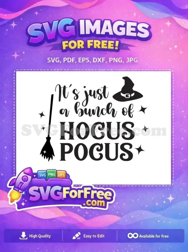 Free Broom Stars Free Witch Hat Hocus Pocus Free SVG