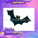 Free Dark Bat Yellow Eyes Hocus Pocus Free Silhouette Free SVG - Instant Download