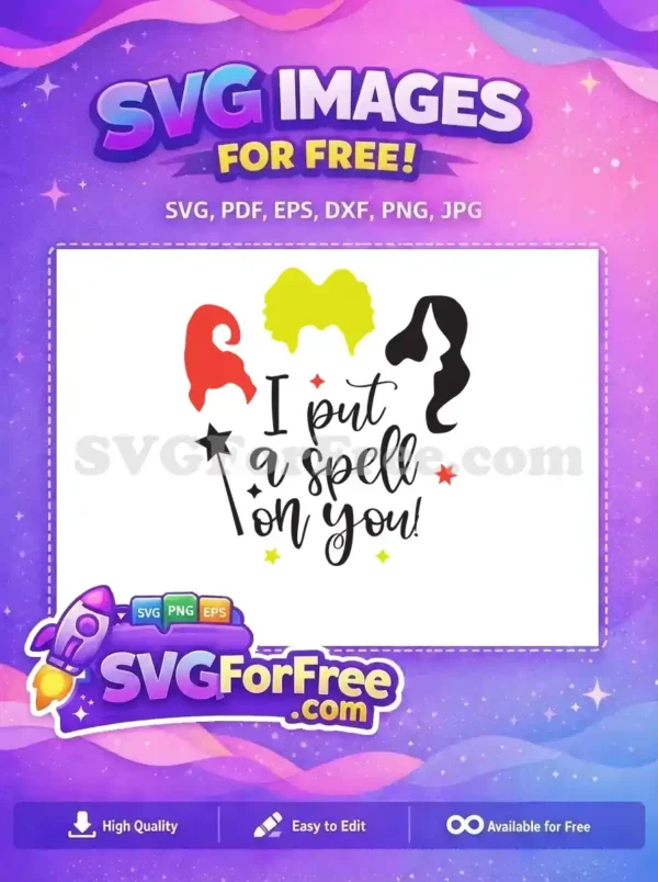 Free Sisters Hair Free Silhouette Faces Hocus Pocus Free SVG