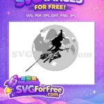 Free Silhouette Witch Free Broomstick Hocus Pocus Disney Free SVG - Instant Download