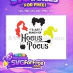 Free Sisters Hair Free Cauldron Stars Hocus Pocus Free SVG - Instant Download