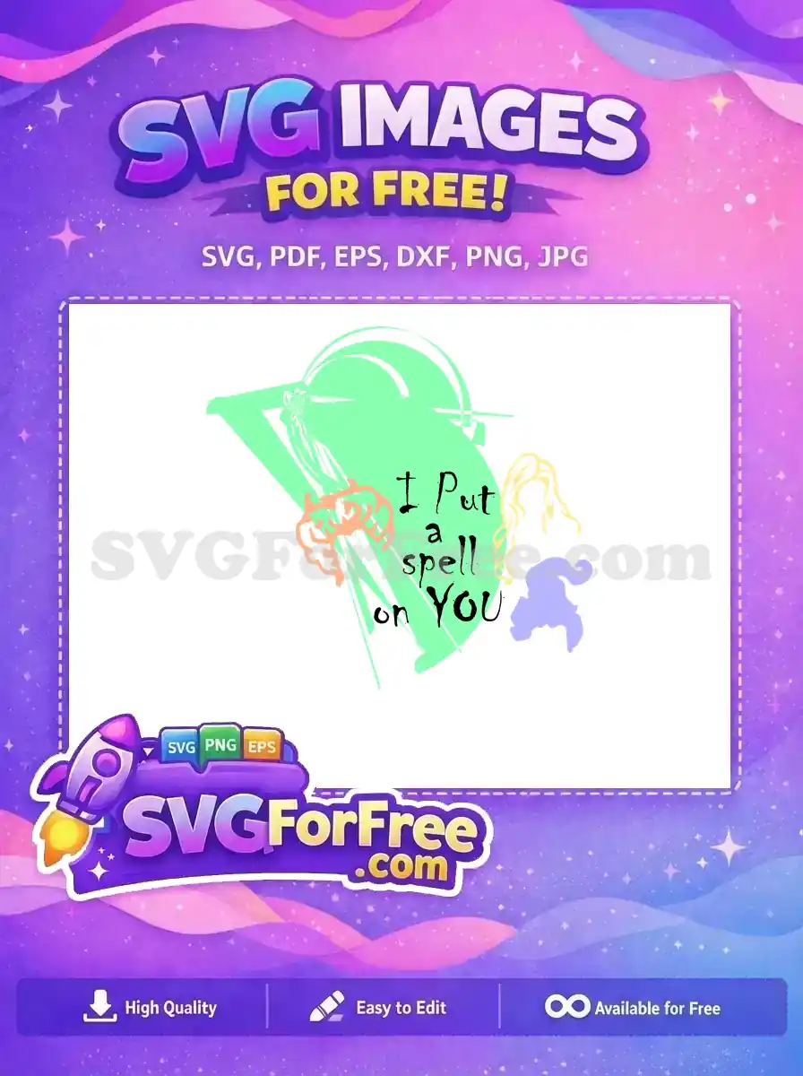 Free Witch Hat Free Spell Book Hocus Pocus Free SVG
