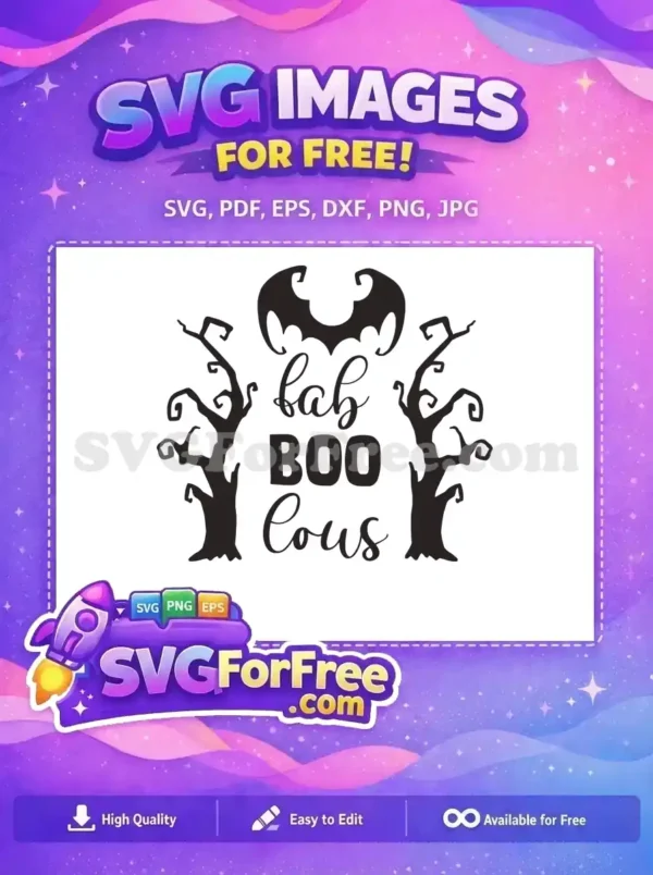 Free Bat Silhouette Free Spooky Trees Hocus Pocus Free SVG