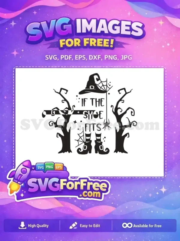 Free Witch Shoe Free Spider Web Hocus Pocus Free SVG