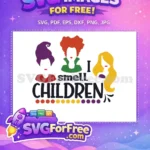 Free Silhouettes Sisters Free I Smell Children Hocus Pocus Free SVG - Instant Download