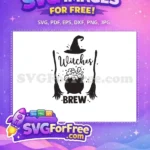 Free Witch Hat Free Bubbling Cauldron Hocus Pocus Free SVG - Instant Download