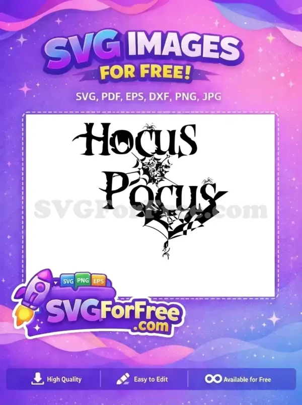 Free Spider Web Free Silhouette Hocus Pocus Free SVG 1