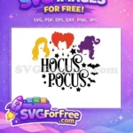 Free Sanderson Sisters Free Silhouette Faces Hocus Pocus Free SVG - Instant Download