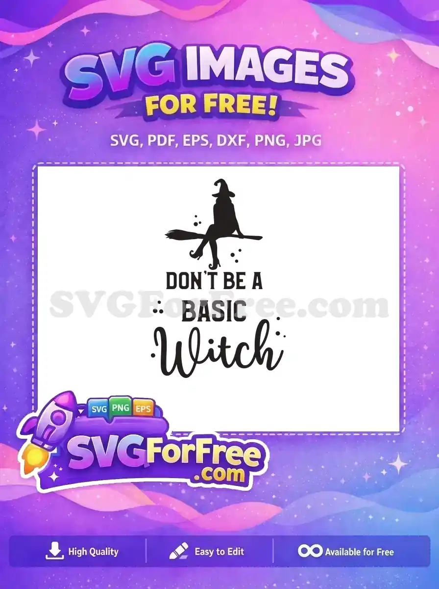 Free Witch Hat Free Broom Ride Hocus Pocus Free SVG
