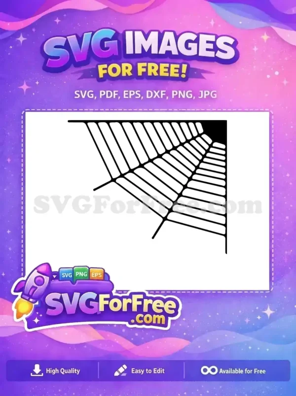 Free Black Spiderweb Free Halloween Decoration Hocus Pocus Free SVG 2