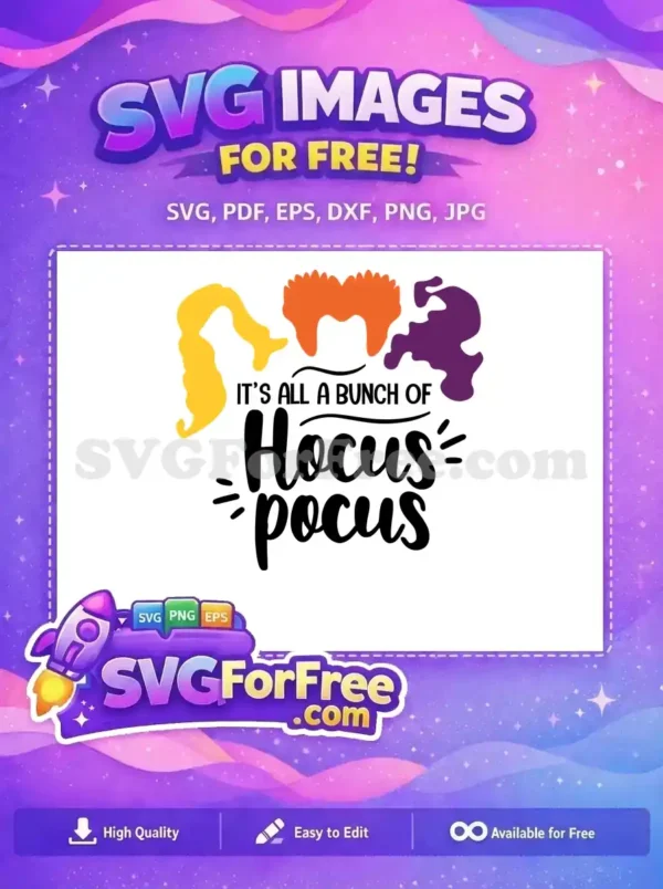 Free Sisters Hair Free Silhouette Hocus Pocus Movie Free SVG 2
