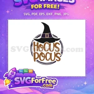 Free Black Witch Hat Free Hocus Pocus Halloween Free SVG