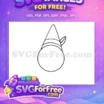 Free Gnome Hat Free Feather Holidays Christmas Free SVG - Instant Download