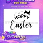 Free Leaping Rabbit Free Dotted Line Easter Free SVG - Instant Download