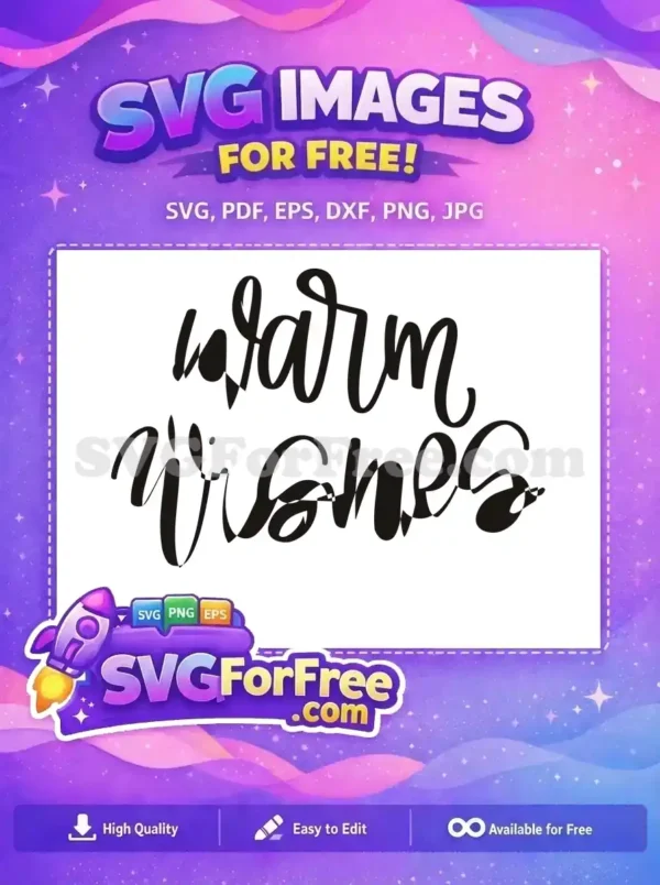 Free Warm Wishes Free Christmas Card Holidays Free SVG