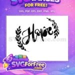 Free Hopeful Leaves Free Easter Project Hope Free SVG - Instant Download