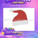 Free Red Santa Hat Free Christmas Holidays Style Free SVG - Instant Download