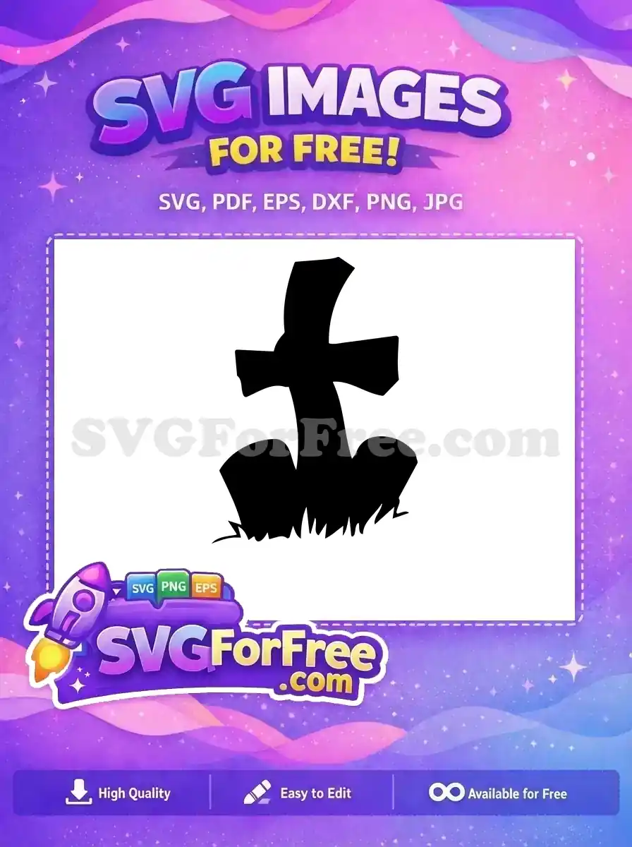 Free Cemetery Tombstone Free Halloween Silhouette Grave Free SVG
