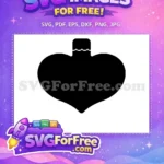 Free Heart Ornament Free Christmas Decoration Holidays Free SVG - Instant Download
