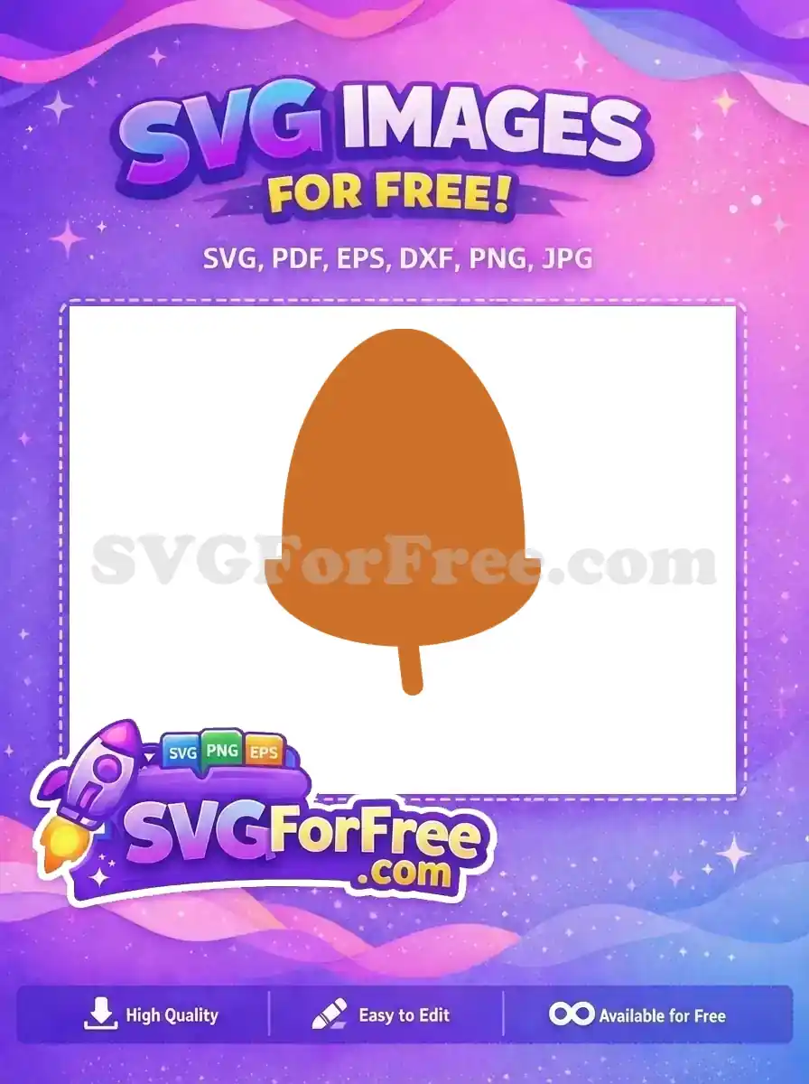 Free Brown Acorn Silhouette Free Holidays Christmas Simple Free SVG