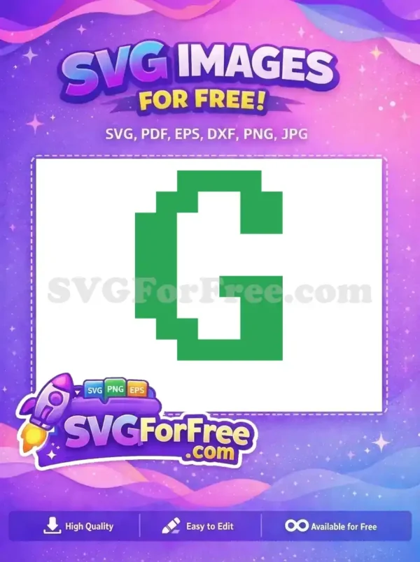 Free Pixel Holidays Green Number 1 Free Christmas Easter Free SVG