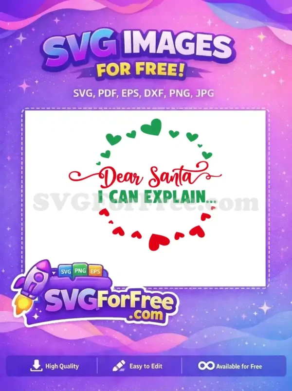 Free Green Hearts Free Red Script Dear Santa Free SVG Free Green Hearts Free Red Script Dear Santa Free SVG