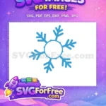 Free Blue Snowflake Free Christmas Holidays Decoration Free SVG - Instant Download