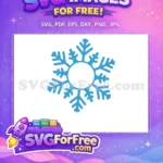 Free Simple Snowflake Free Winter Holiday Christmas Free SVG - Instant Download